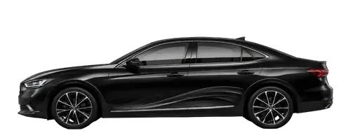 Black saloon car used for Cheam taxi journeys